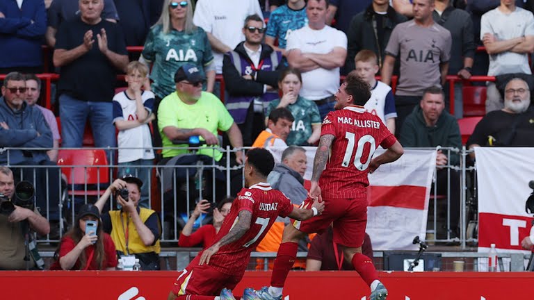 Hạ Tottenham 5-1, Liverpool vô địch Ngoại hạng Anh 202425 sớm trước 4 vòng đấu 4