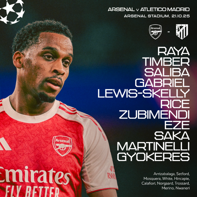 Hiệp 2 bùng nổ, Arsenal hạ Atletico 4-0 tại Emirates 1